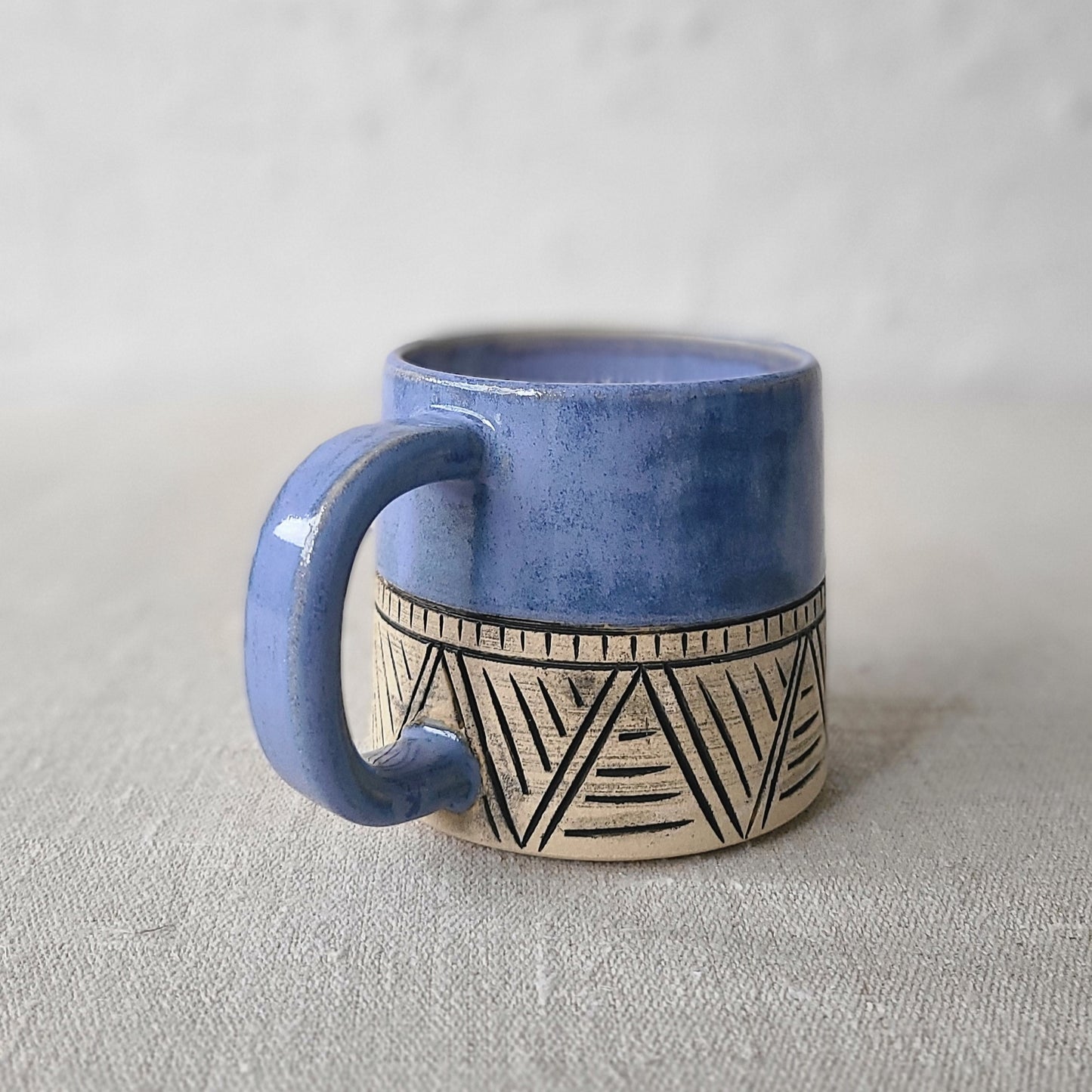 Malachite Blue Classic Carved Standard Mug