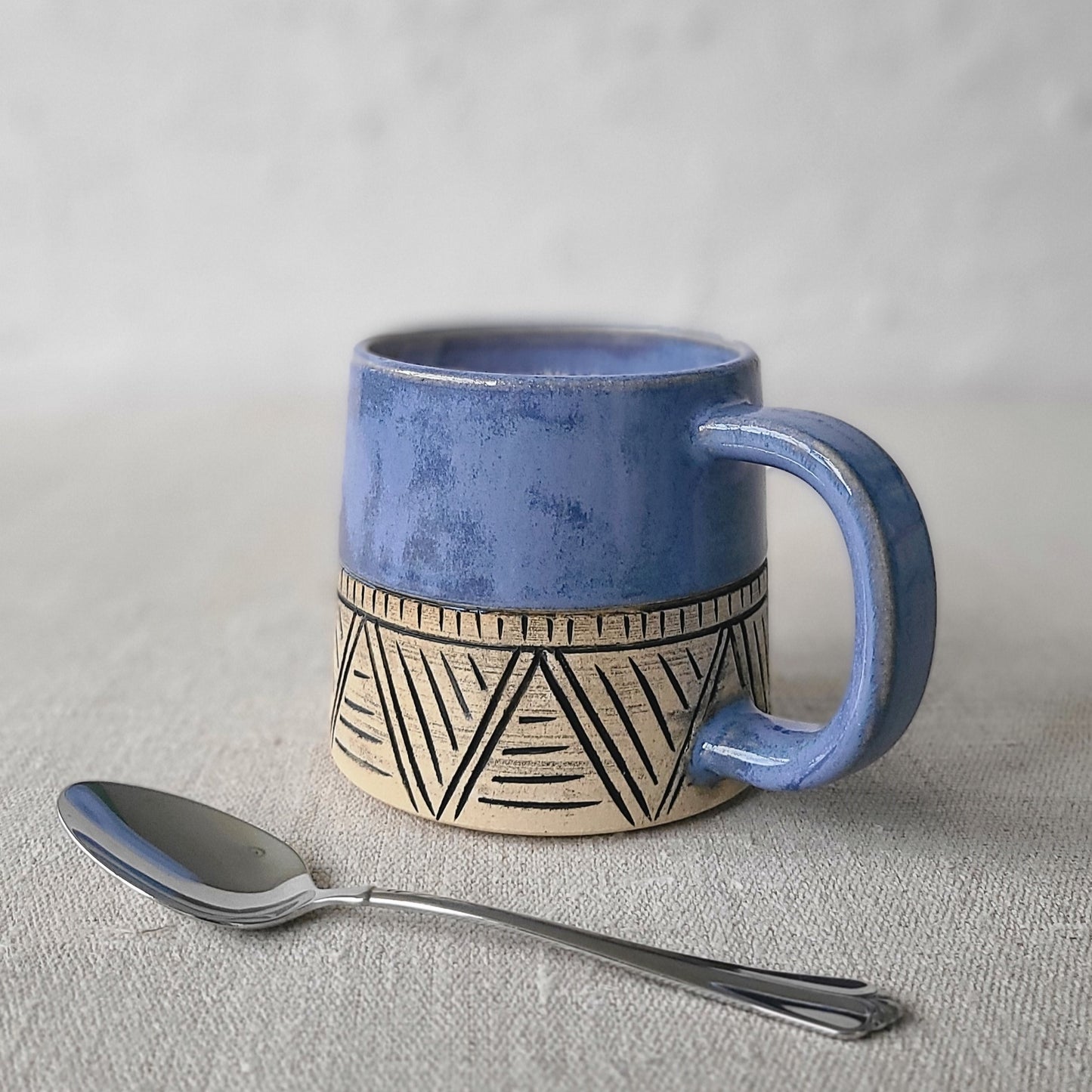 Malachite Blue Classic Carved Standard Mug