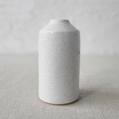 Pepper White Classic Bud Vase