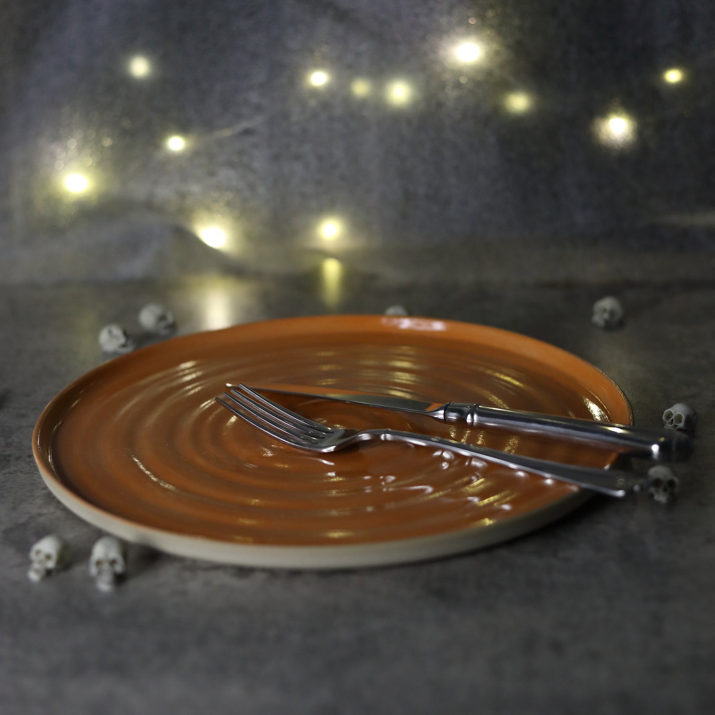 Halloween Edition Mandarin Orange Classic Plates