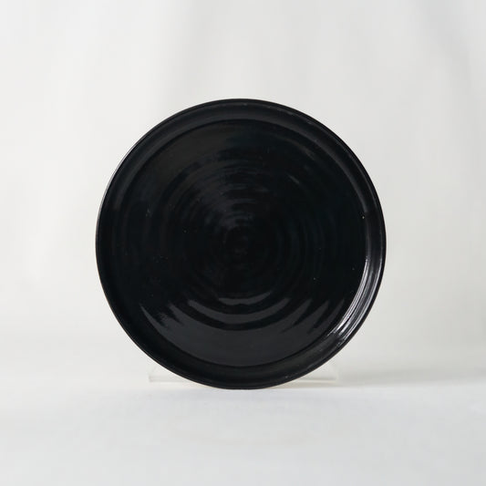 Jet Black Classic Cake Plate