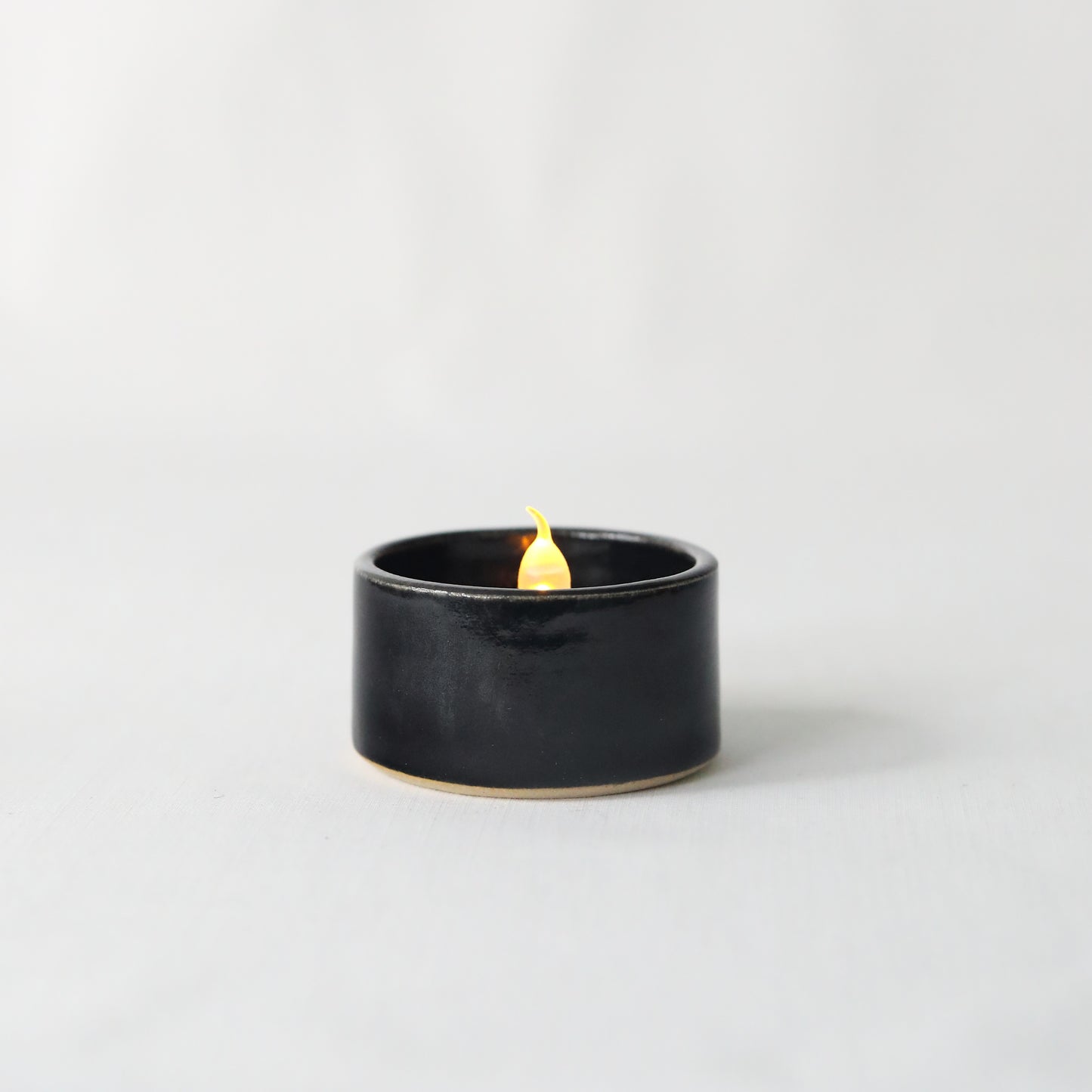 Jet Black Classic Tea Light Holders