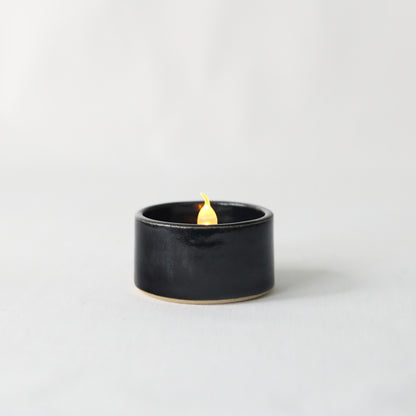 Jet Black Classic Tea Light Holders