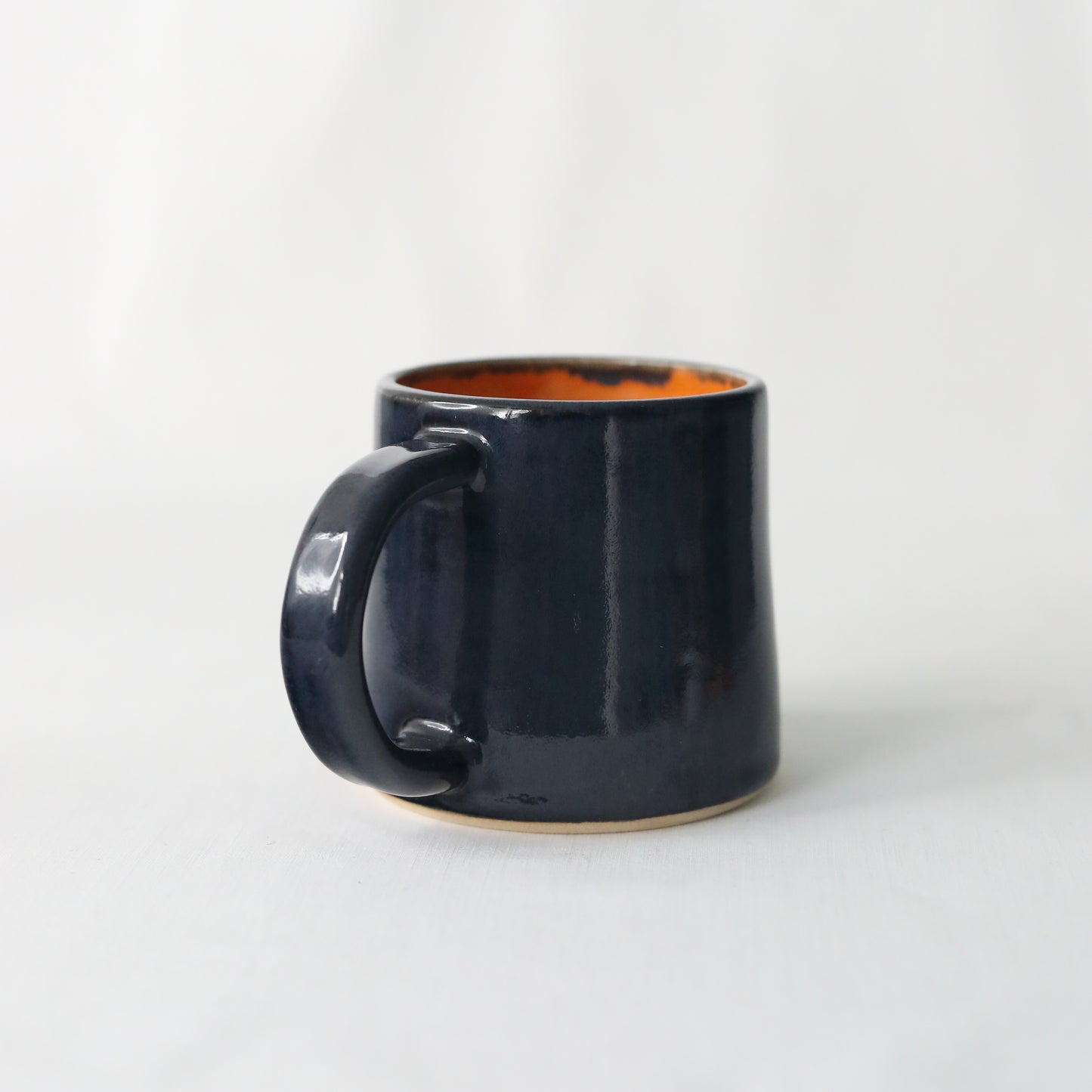 Halloween Edition Two-Tone Classic Mug – Jet Black & Mandarin Orange