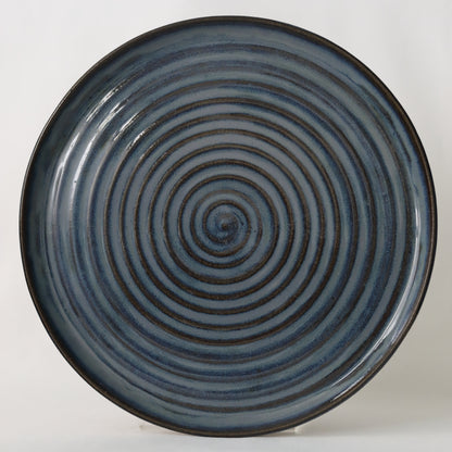 Nebula Blue Rustic Dinner Plate