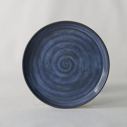 Malachite Blue Rustic Cake Plate
