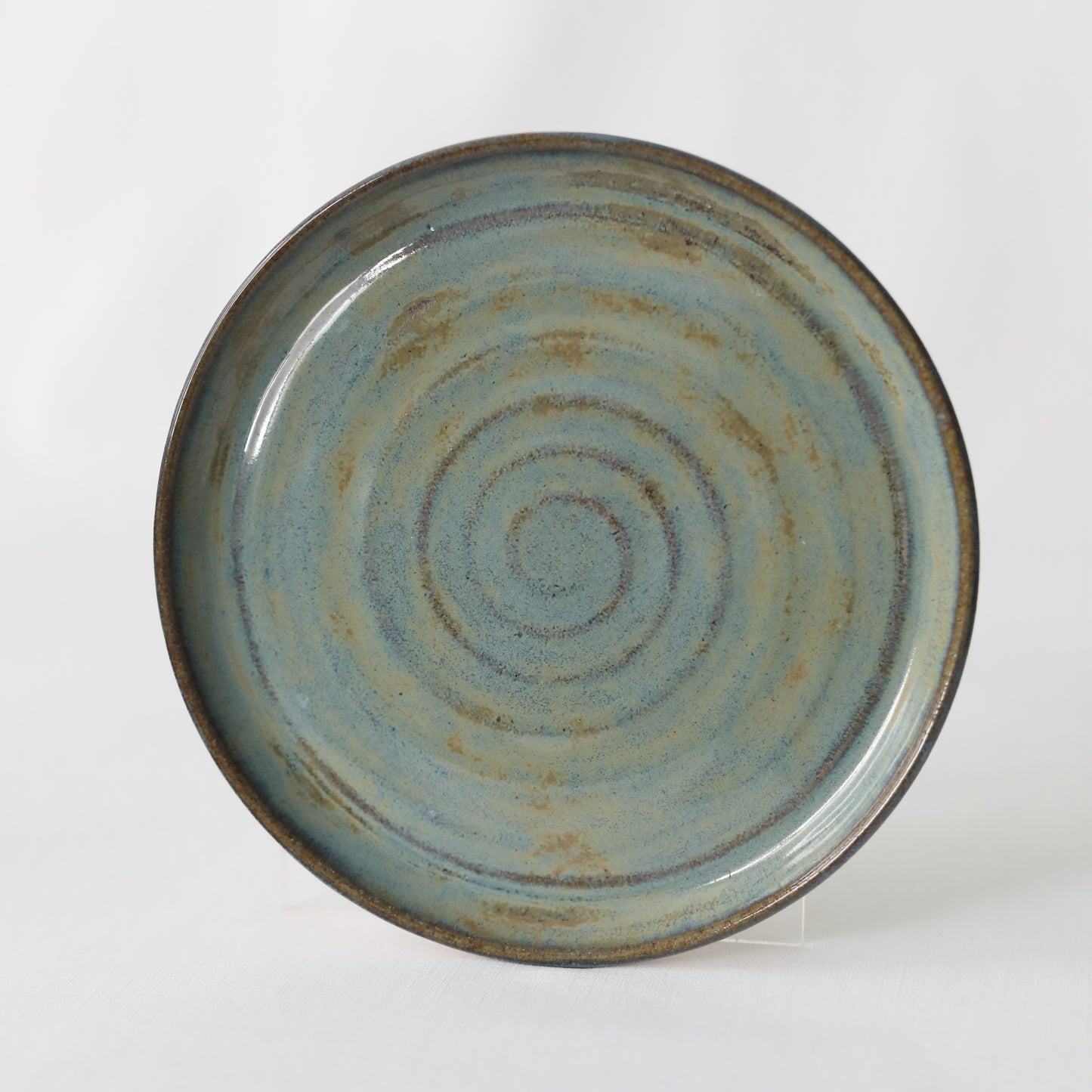 Seafoam Blue Rustic Cake Plate