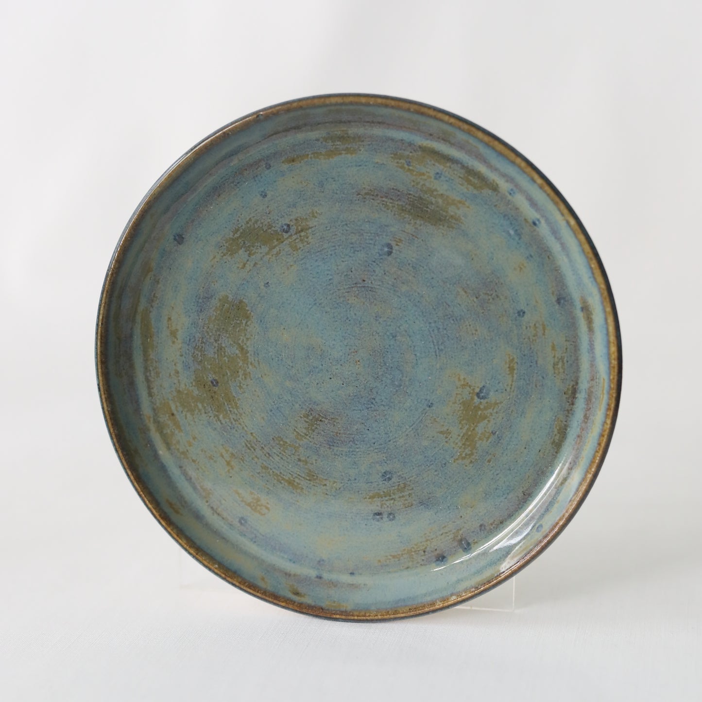 Seafoam Blue Classic Cake Plate