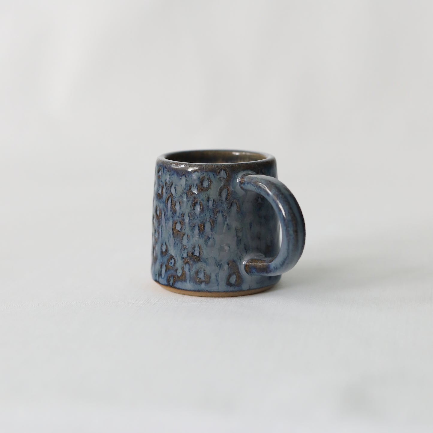 Nebula Blue Rustic Textured Espresso Mug