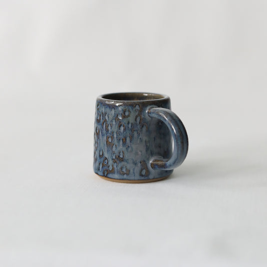 Nebula Blue Rustic Textured Espresso Mug
