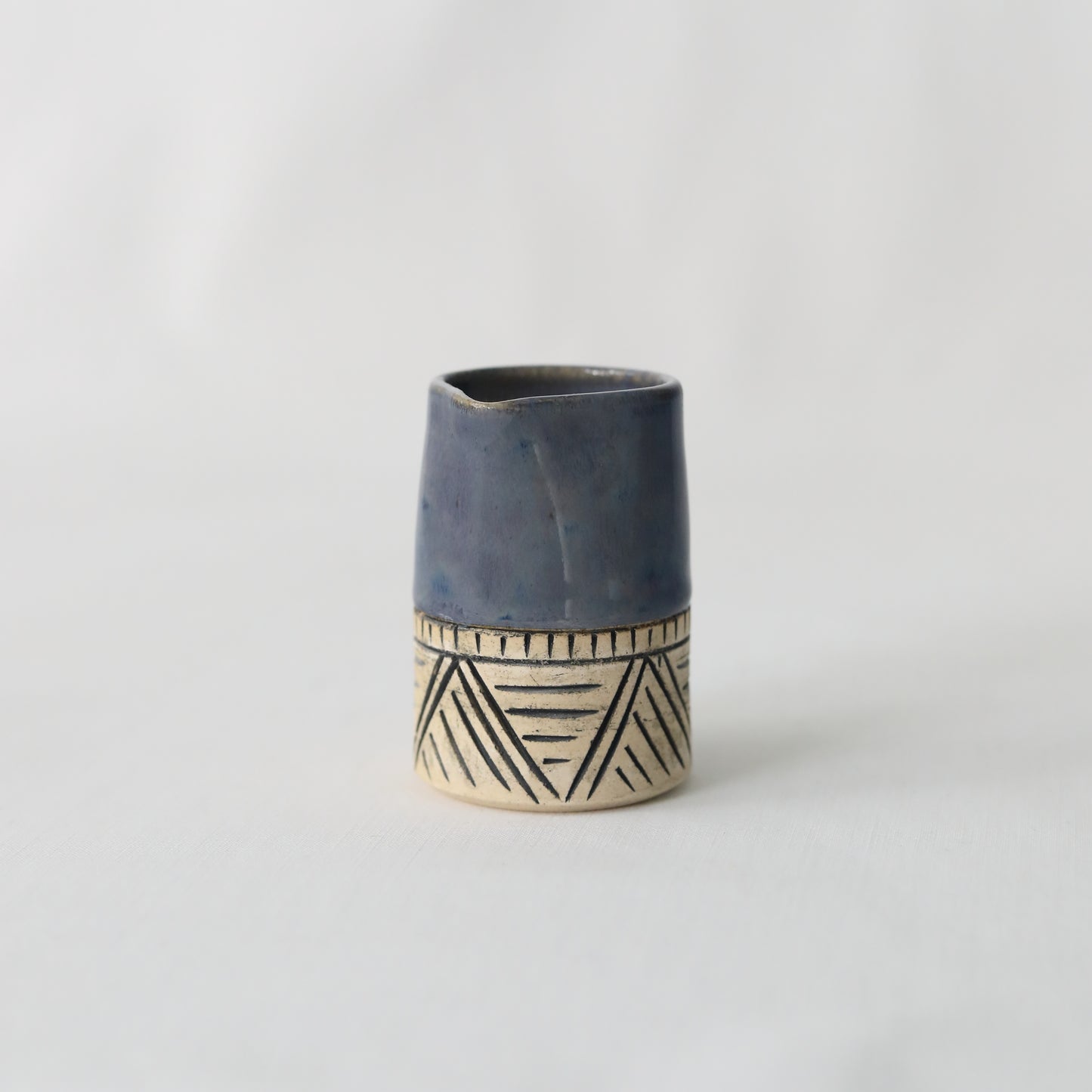 Nebula Blue Classic Carved Mini Jug