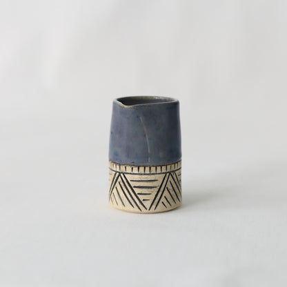 Nebula Blue Classic Carved Mini Jug