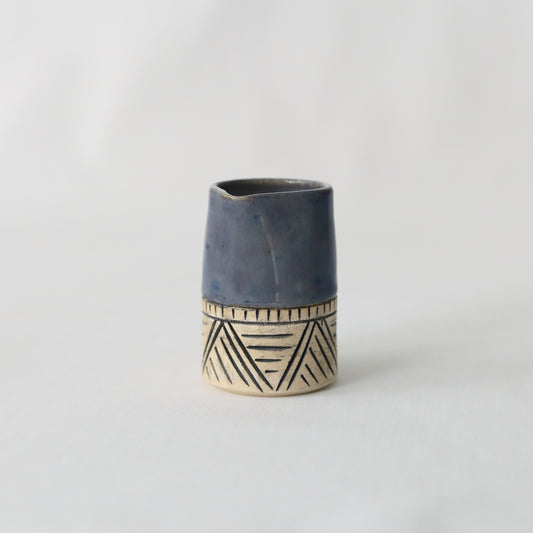 Nebula Blue Classic Carved Mini Jug