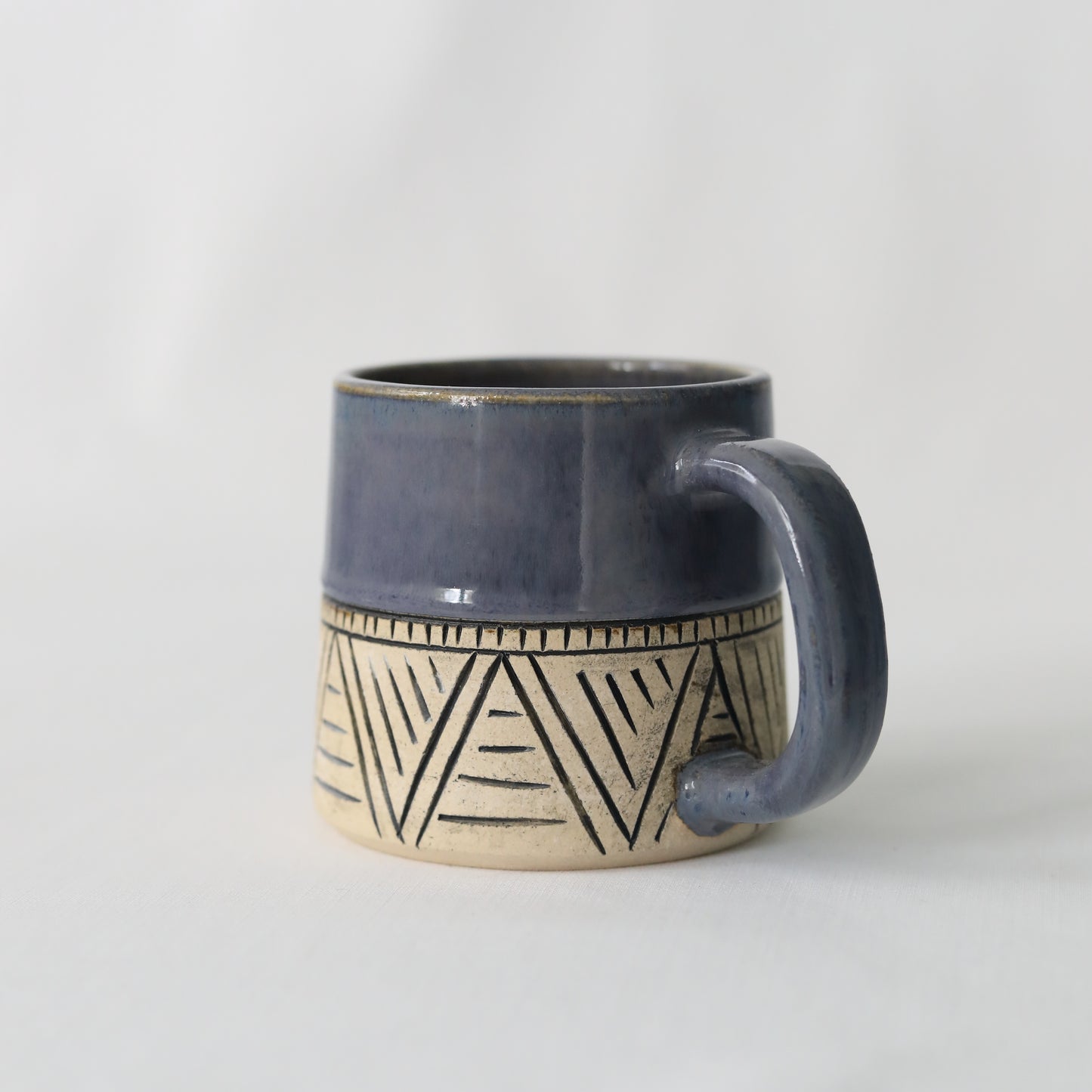 Nebula Blue Classic Carved Standard Mug
