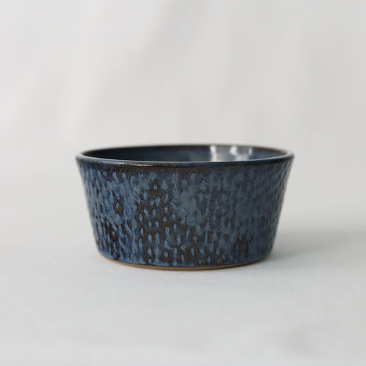 Nebula Blue Rustic Textured Breakfast Bowl