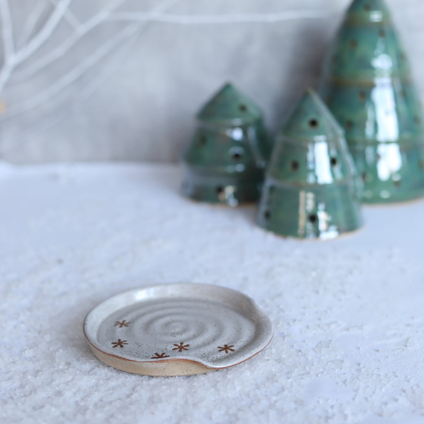 Winter Edition Rustic Snowflake Spoon Rests