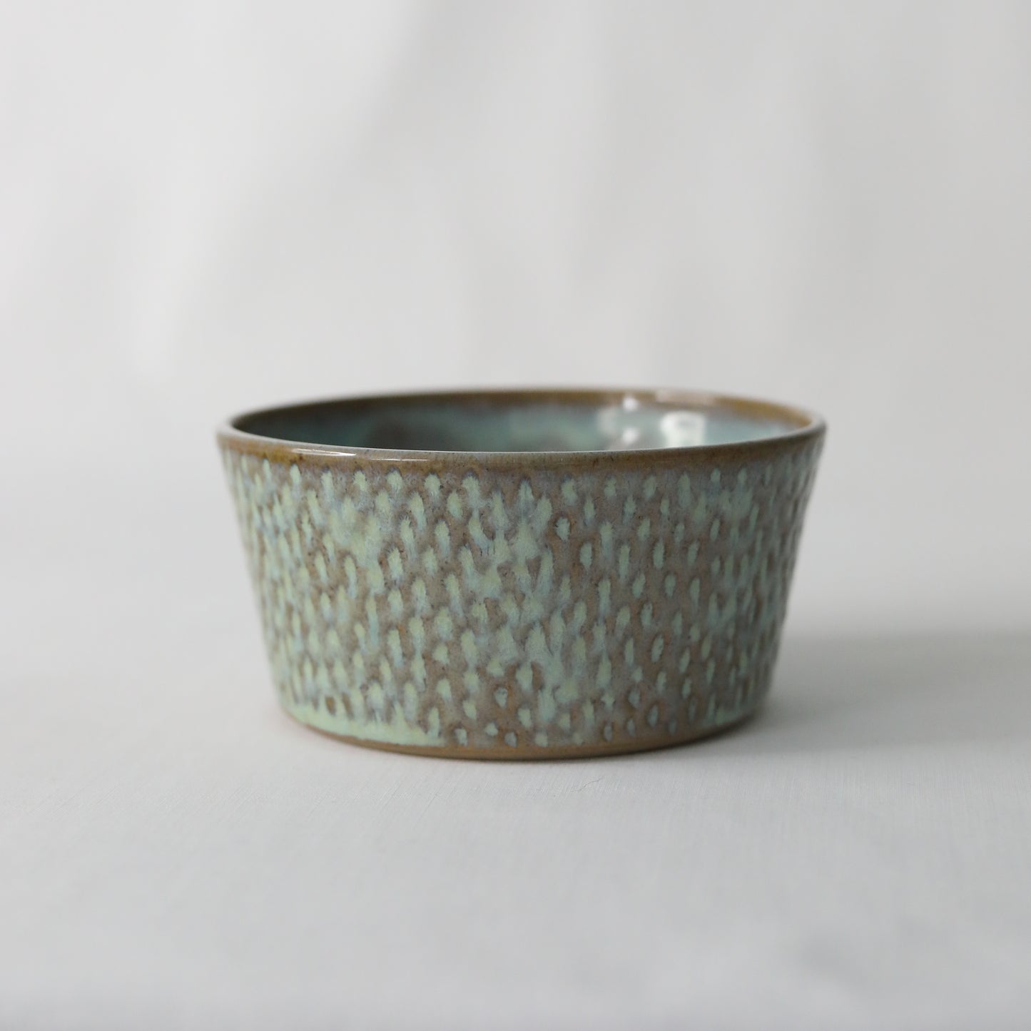 Borealis Green Rustic Textured Breakfast Bowl