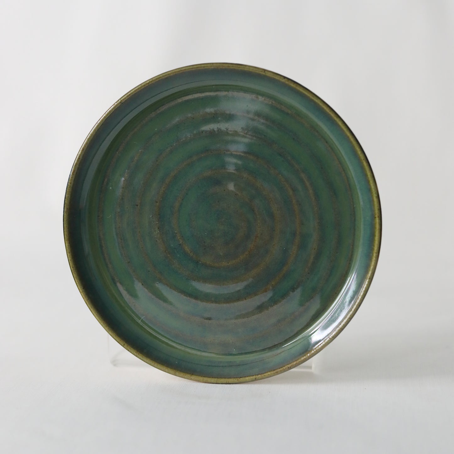 Alpine Green Classic Cake Plate