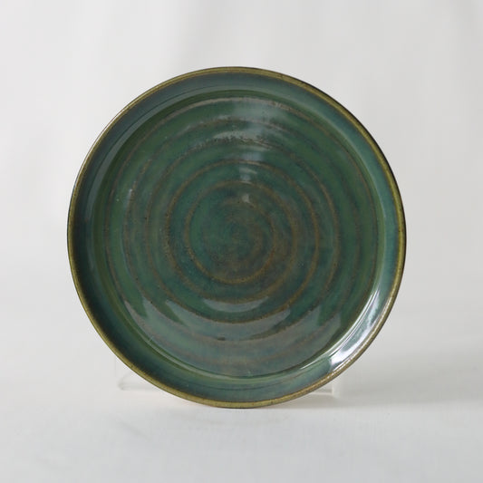 Alpine Green Classic Cake Plate
