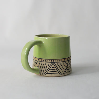 Spring Green Classic Carved Standard Mug