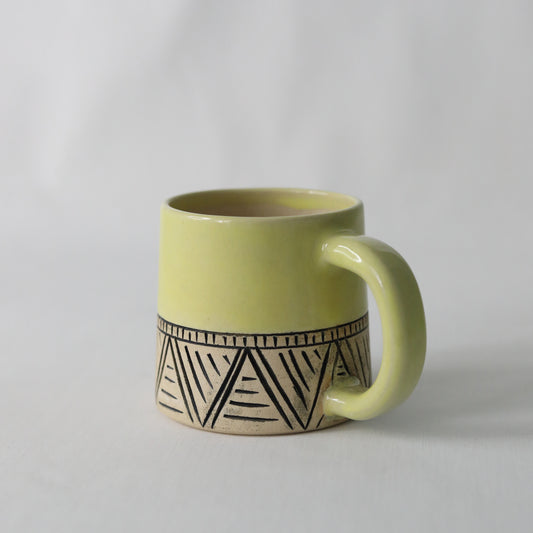 Corn Yellow Classic Carved Standard Mug