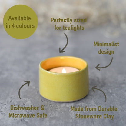 Sun Yellow Classic Tea Light Holders