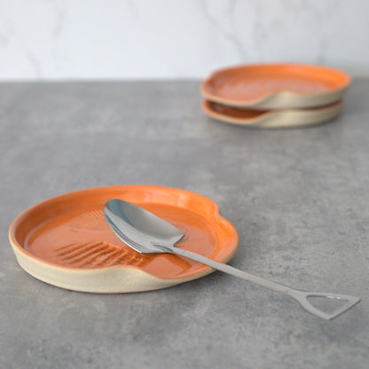 Mandarin Orange Classic Shell Spoon Rest