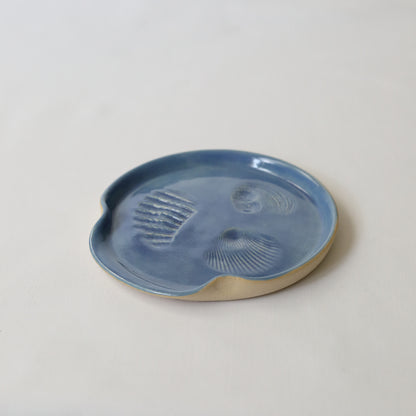 Pacific Blue Classic Shell Spoon Rest
