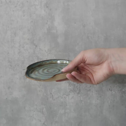 Seafoam Blue Rustic Spoon Rest