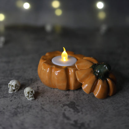Halloween Edition Classic Pumpkin Tea Light Jar
