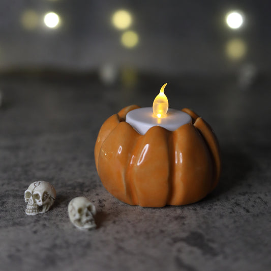 Halloween Edition Classic Pumpkin Tea Light Holder
