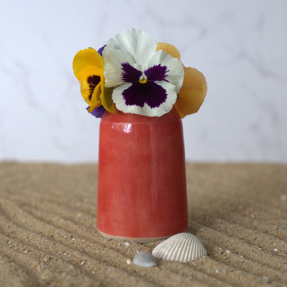 Cherry Red Classic Bud Vase