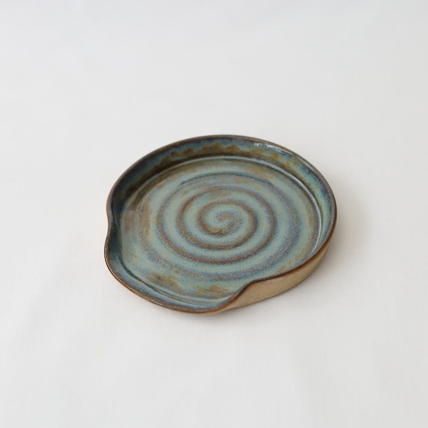 Seafoam Blue Rustic Spoon Rest