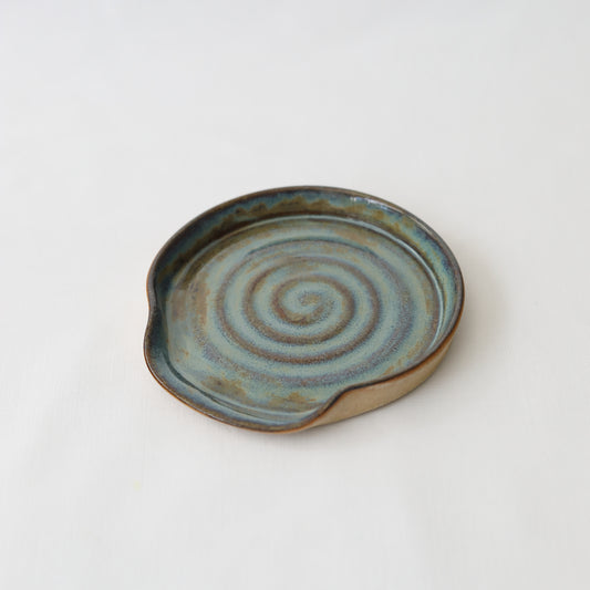 Seafoam Blue Rustic Spoon Rest