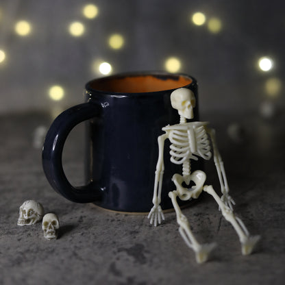 Halloween Edition Two-Tone Classic Mug – Jet Black & Mandarin Orange