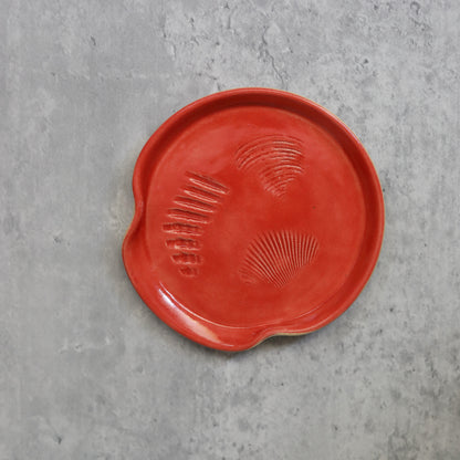 Cherry Red Classic Shell Spoon Rest
