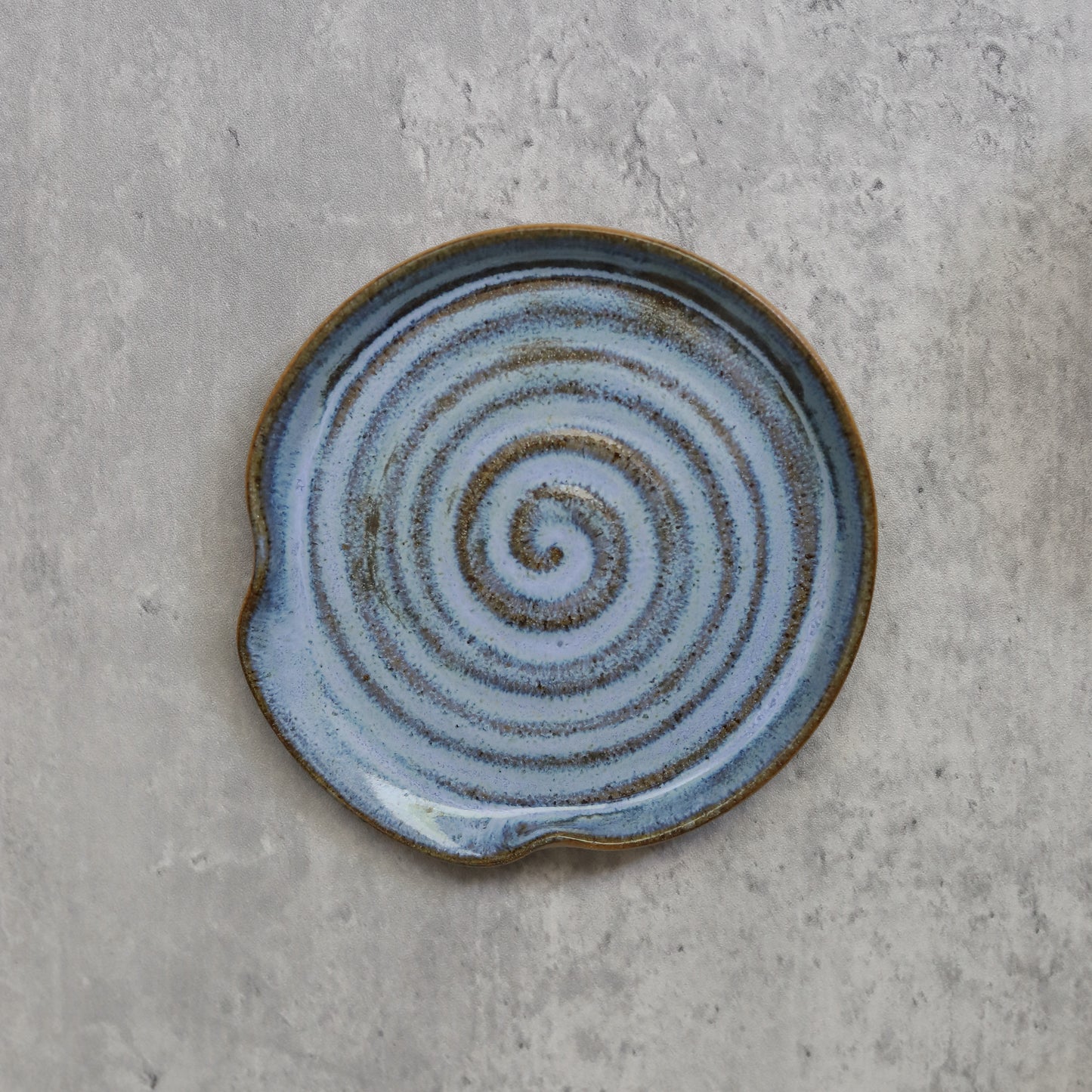 Malachite Blue Rustic Spoon Rest