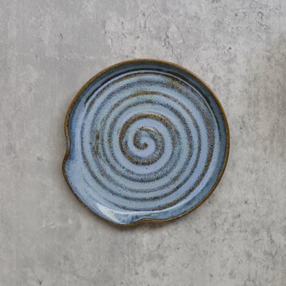 Malachite Blue Rustic Spoon Rest