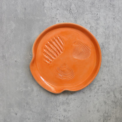 Mandarin Orange Classic Shell Spoon Rest
