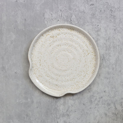 Pepper White Classic Spoon Rest