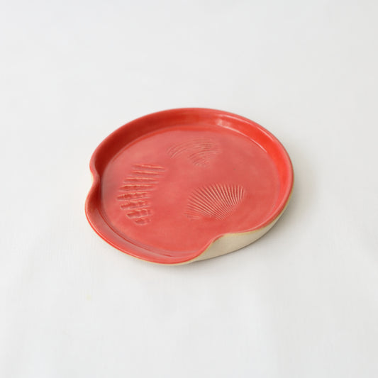 Cherry Red Classic Shell Spoon Rest