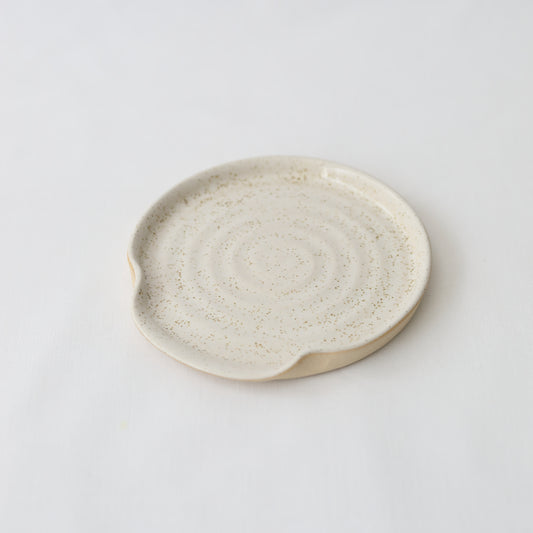 Pepper White Classic Spoon Rest
