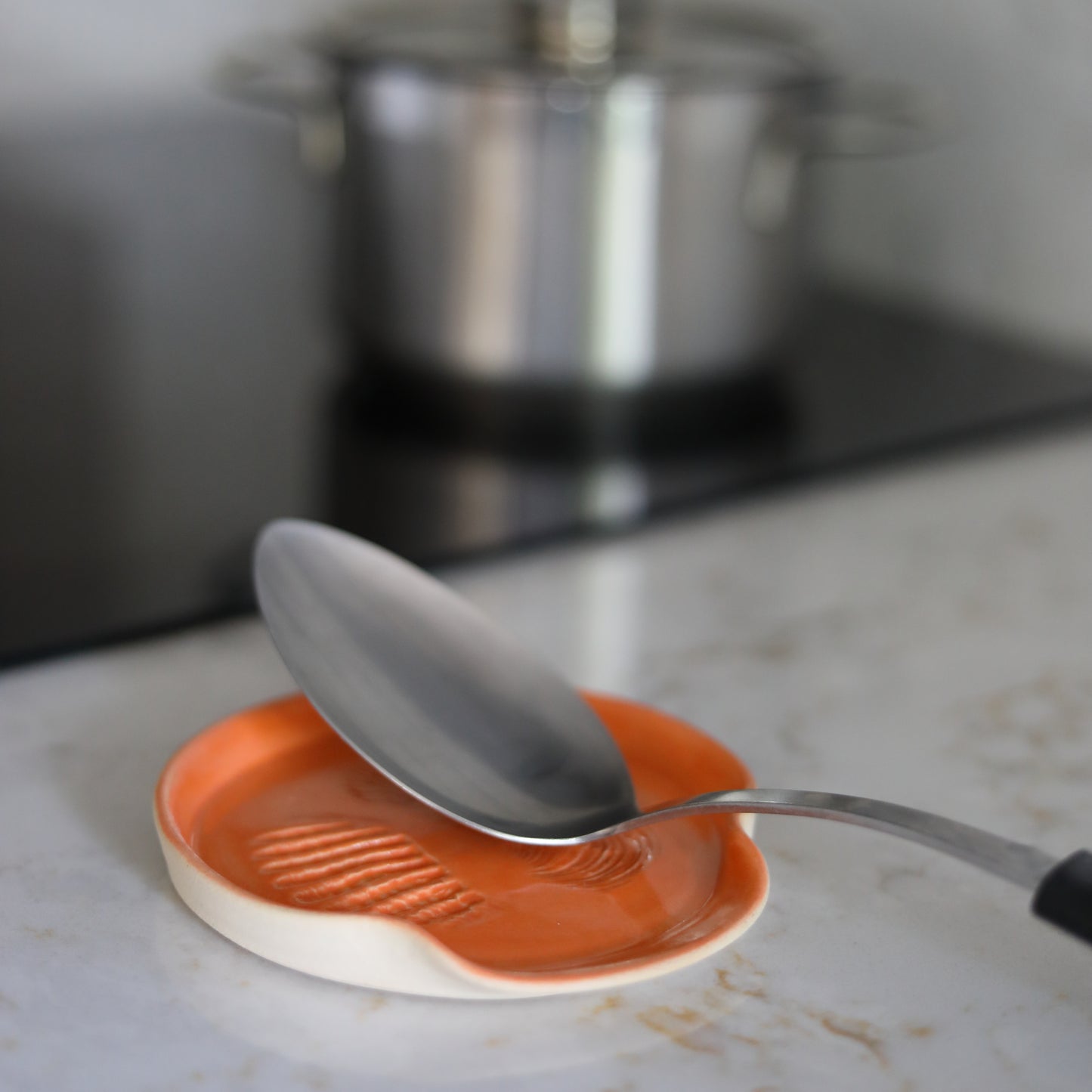 Mandarin Orange Classic Shell Spoon Rest