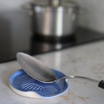 Pacific Blue Classic Shell Spoon Rest