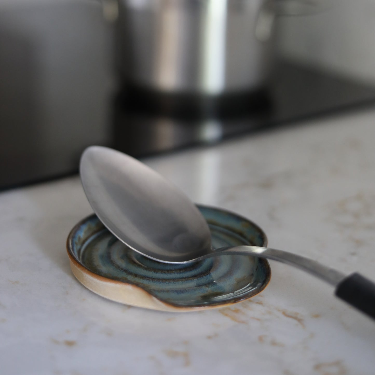 Seafoam Blue Rustic Spoon Rest