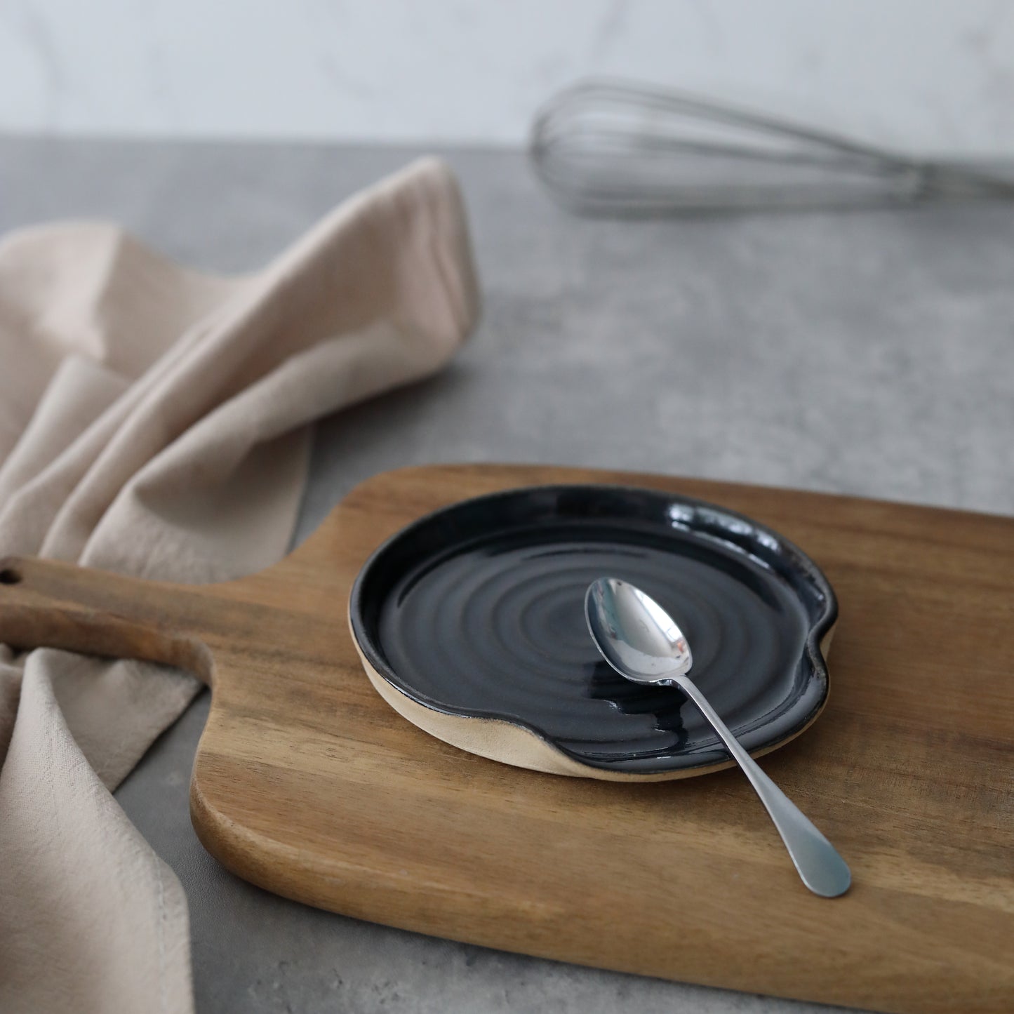 Jet Black Classic Spoon Rest