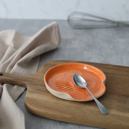 Mandarin Orange Classic Shell Spoon Rest