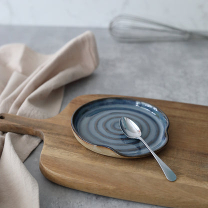 Nebula Blue Rustic Spoon Rest