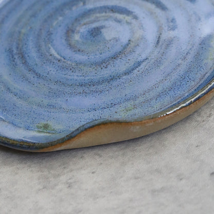 Sky Blue Rustic Spoon Rest