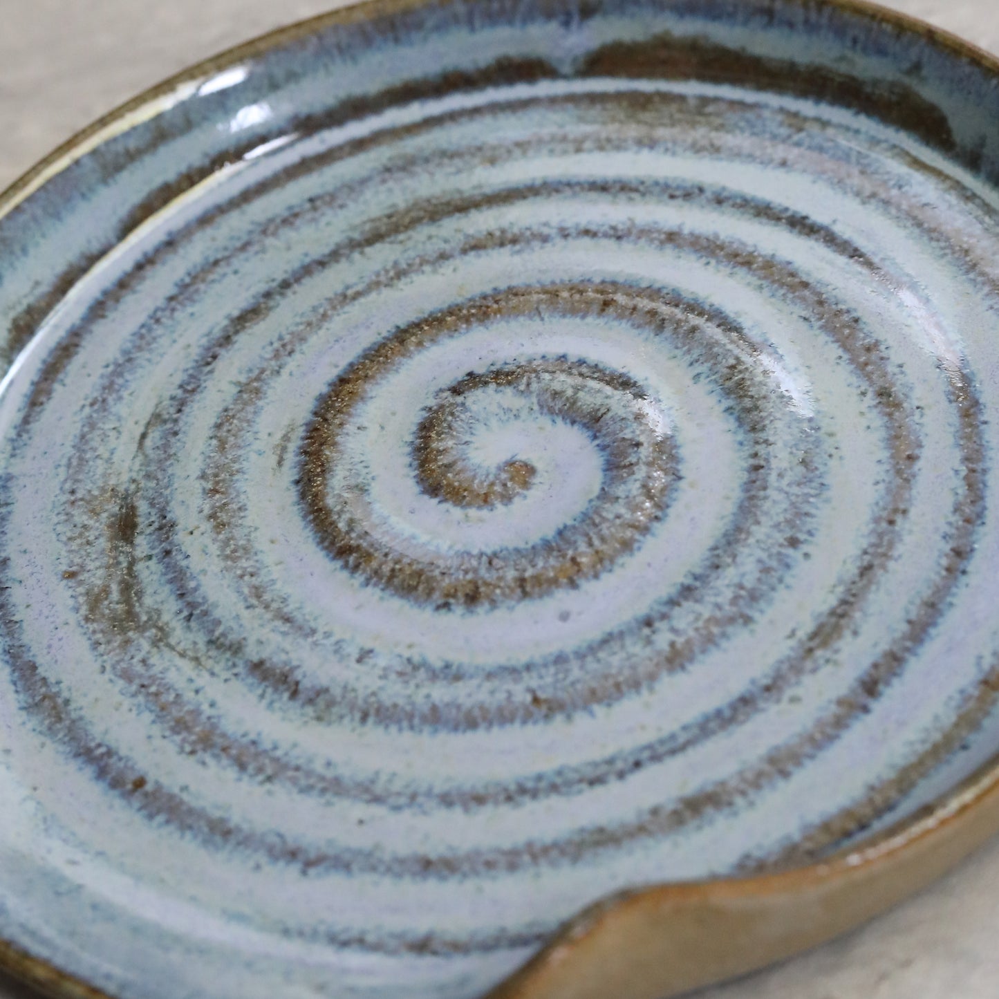 Malachite Blue Rustic Spoon Rest